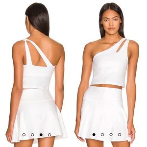 NWT Beyond Yoga Spacedye Lost Your Mind Cropped Tank in Cloud White $70